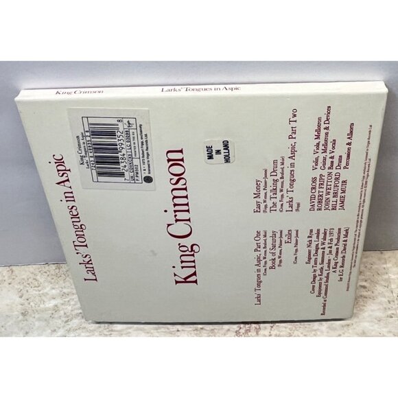 King Crimson Larks' Tongues In Aspic CD Holland 30th Anniversary Prog Rock - Picture 6 of 6